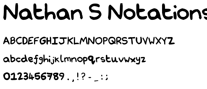 Nathan_s Notations font